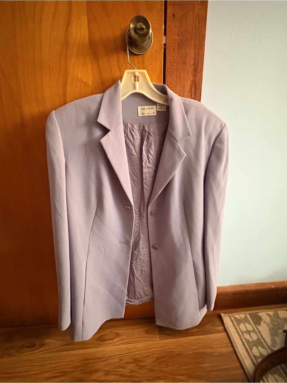 Review Lavender Notch-Lapel Blazer